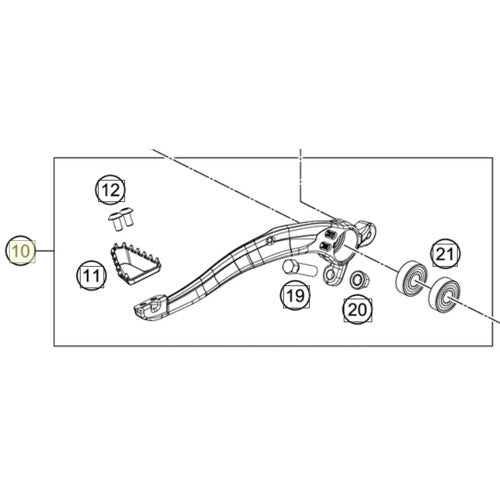 FOOT BRAKE LEVER CPL.