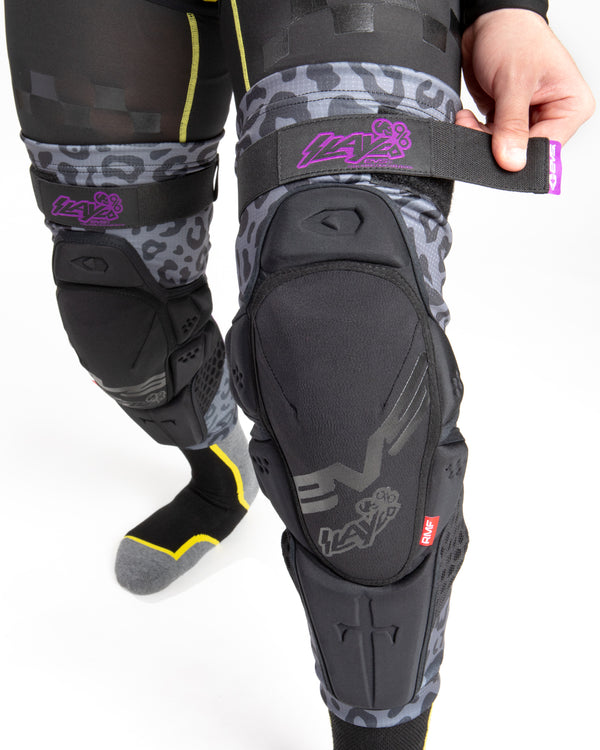 EVS SLAYCO96 KNEE GUARD GHOST LEOPARD