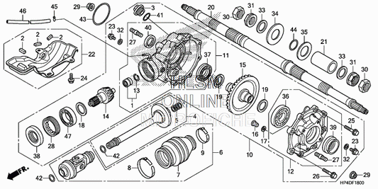 HONDA OEM PROPELLER SHAFT | 40200-HP5-600