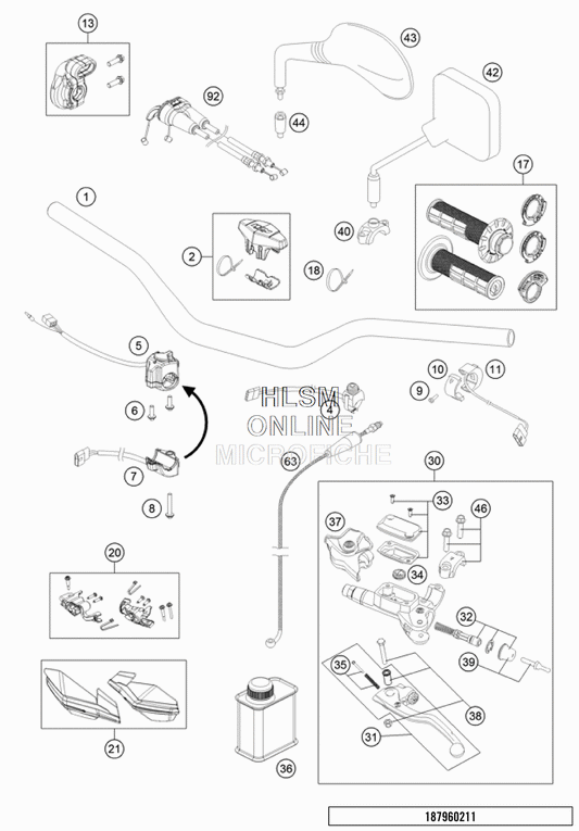 Throttle control casing cpl