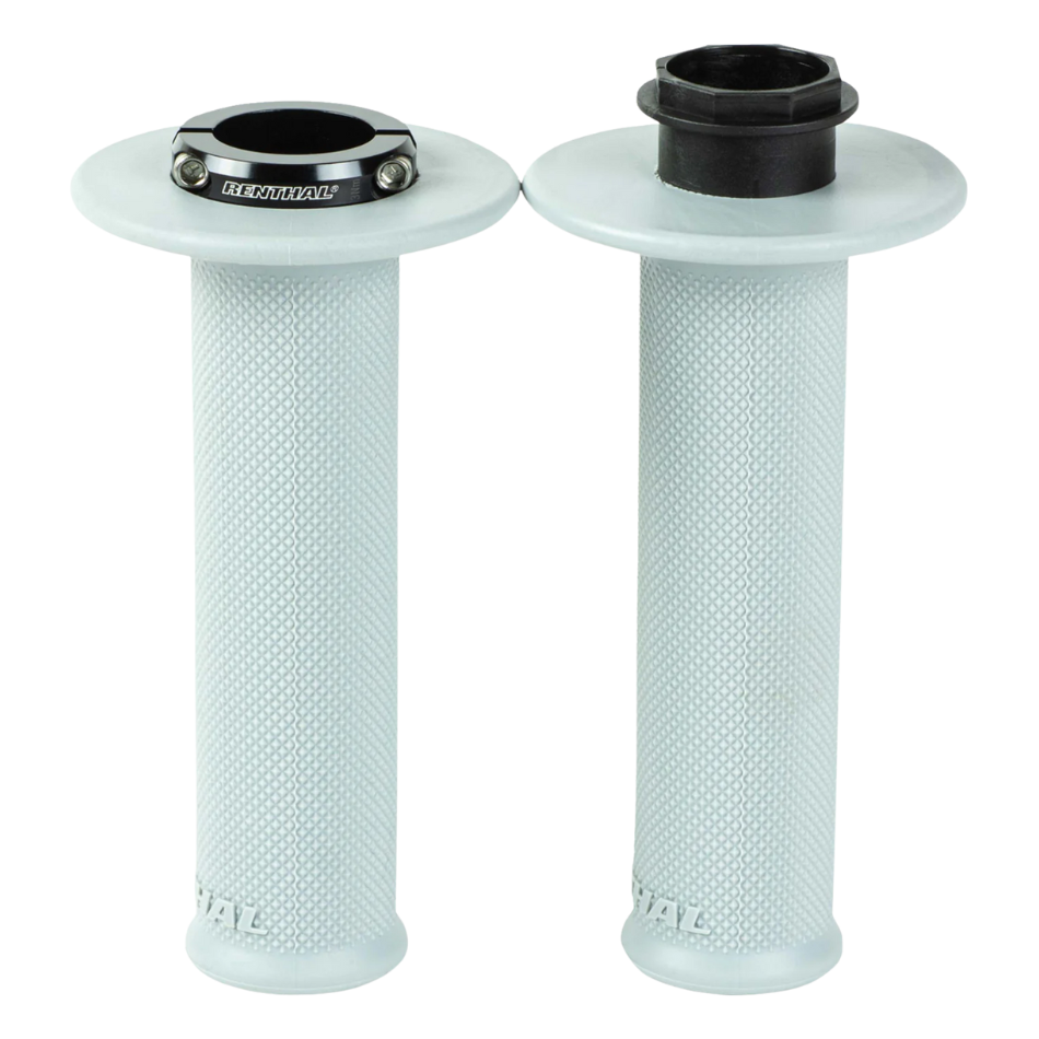 Renthal MX Original Lock-On Grips — Soft / Diamond (White)