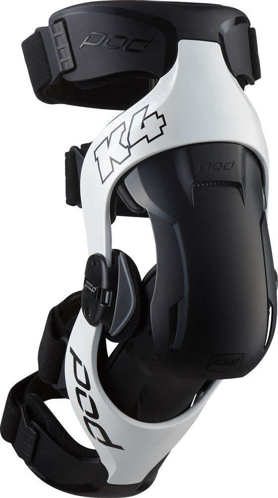 POD K4 V2.0 KNEE BRACE (PR) WHT/BLK