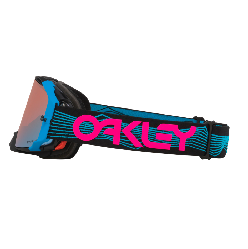 Oakley Airbrake MX Goggles, Blue Wired / Prizm MX Sapphire Iridium