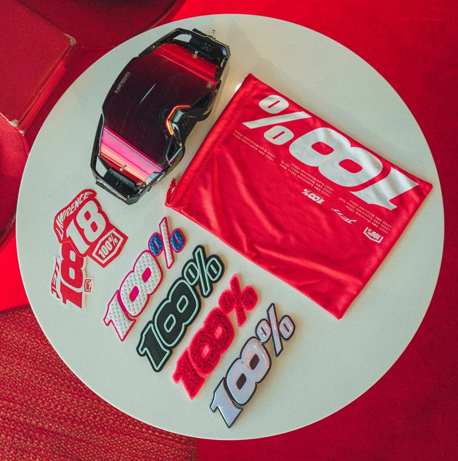 Armega Hiper Goggle (Jett Special) Mirror Red Lens + Tear-Off Kit – 10-Pack Bundle